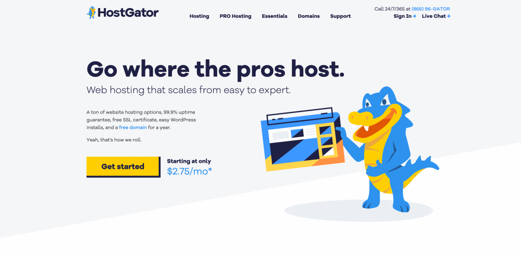 An industry veteran, HostGator provides powerful web hosting and many free features according to Nexym.