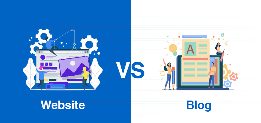 The difference between blog and website