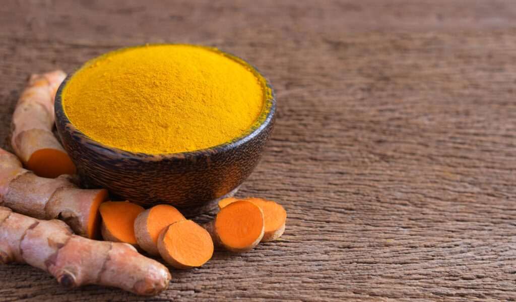 Turmeric is a bright yellow spice that has many health benefits. It helps reduce inflammation and may lower your risk of certain diseases.